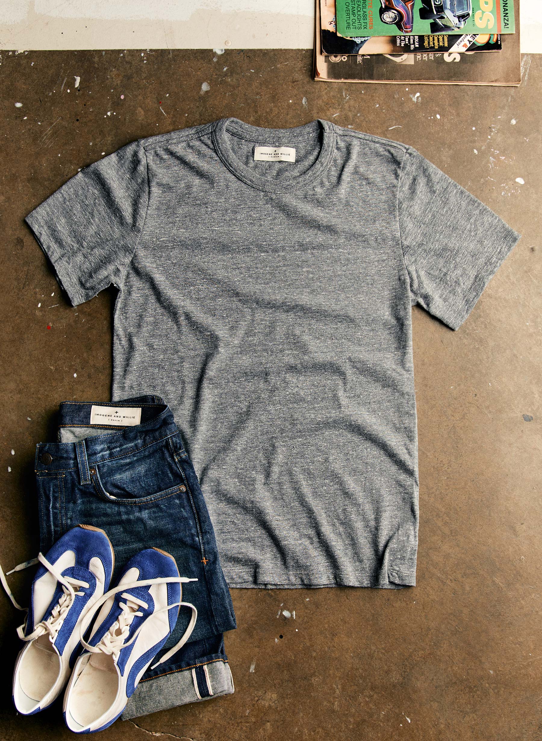classic knit heather grey crew - Image 2