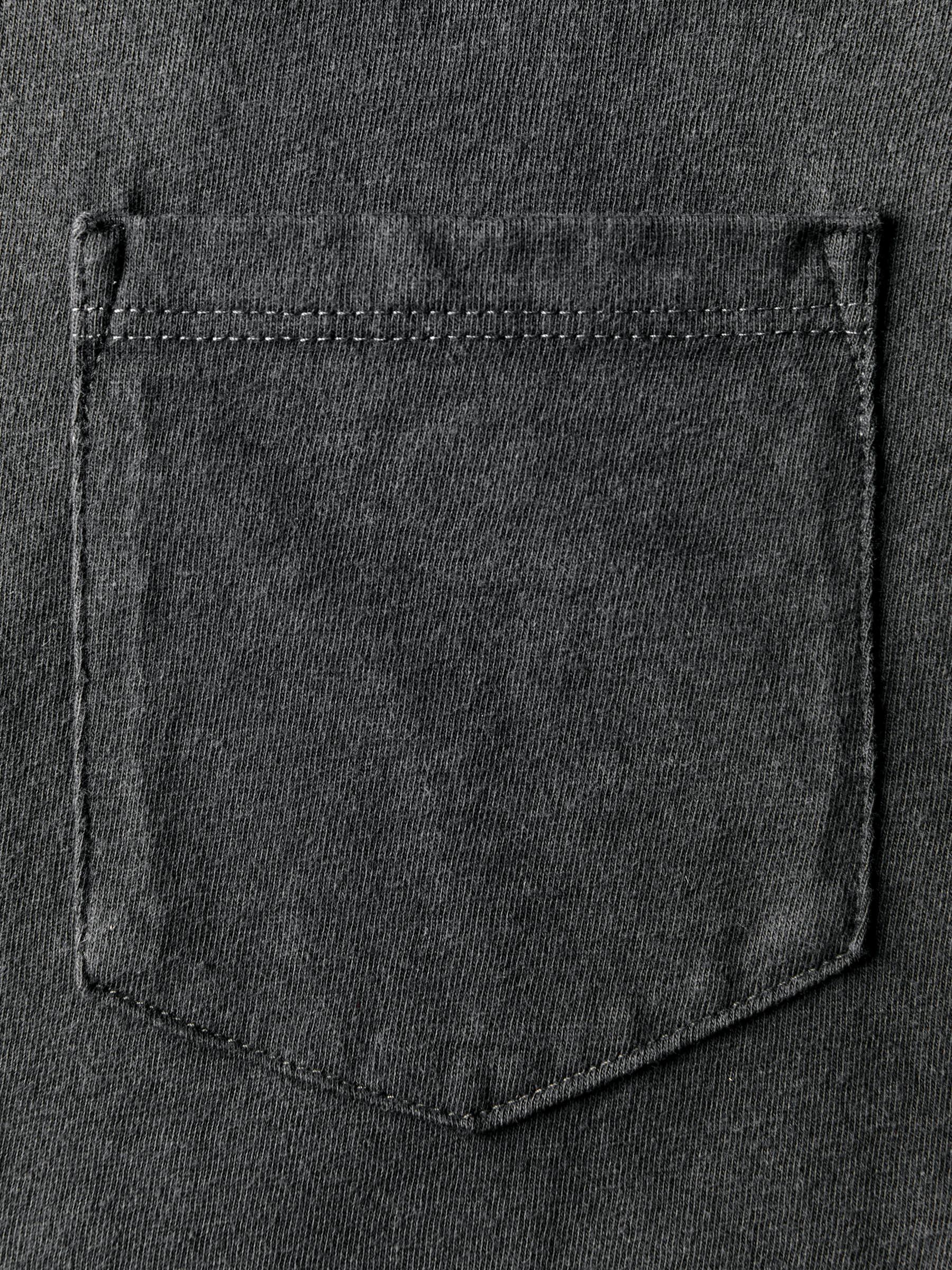 faded black knit pocket tee - Image 6