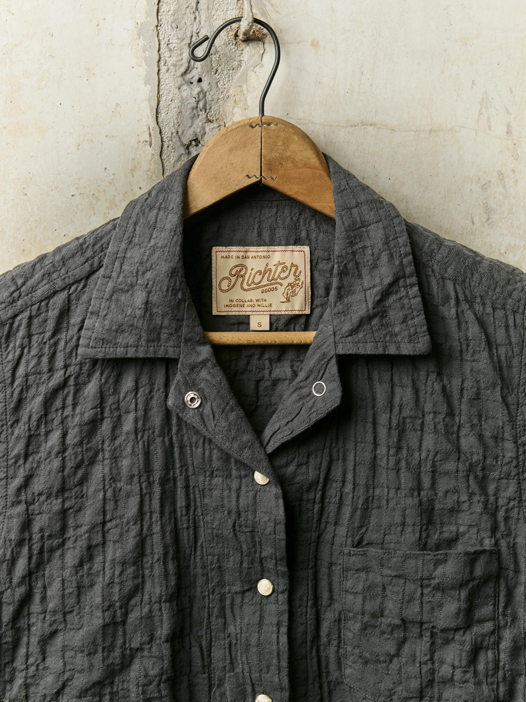 i+w x richter goods dobby woven pearl snap - Image 2