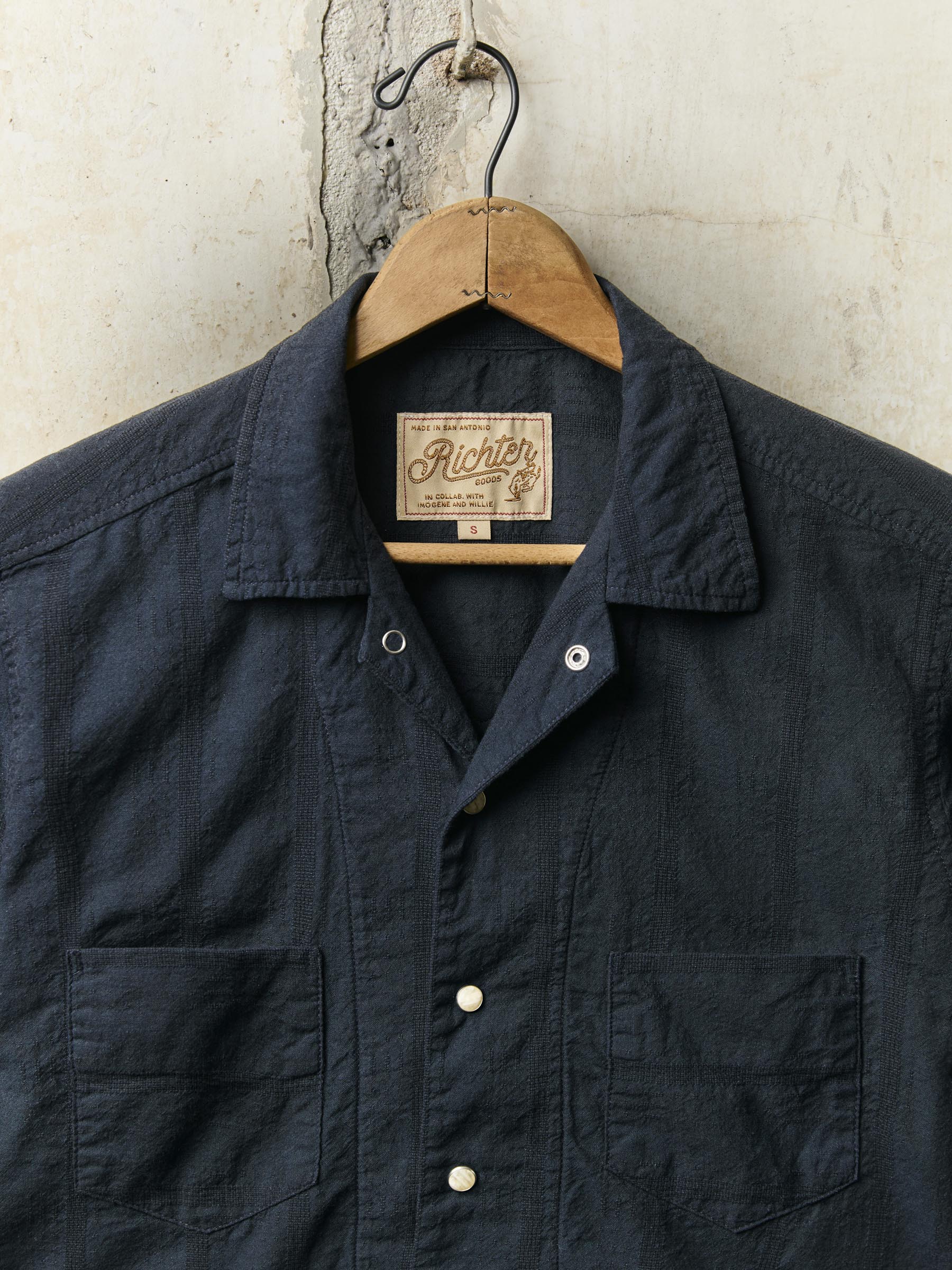 i+w x richter goods tonal striped pearl snap - Image 2