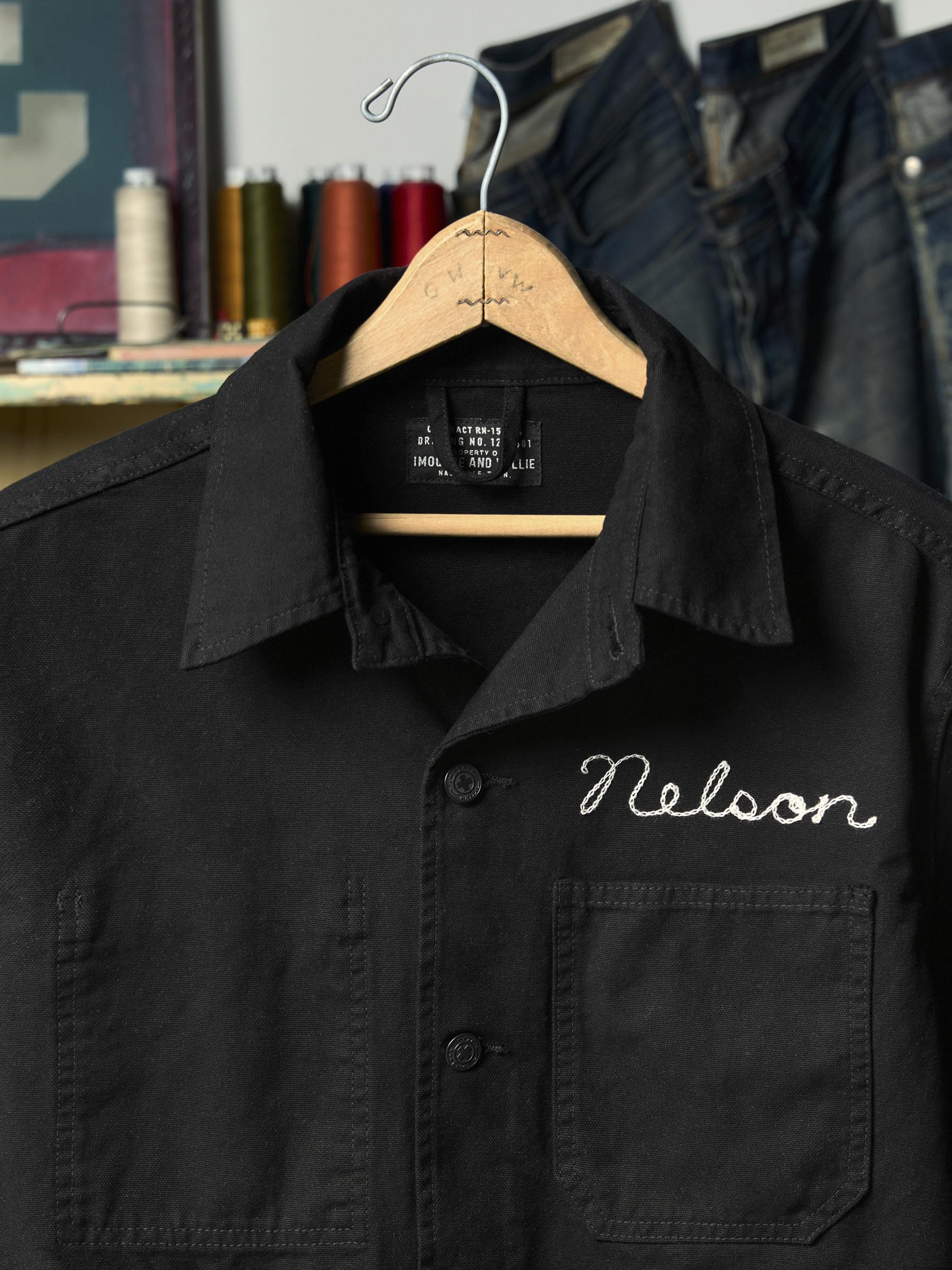 jack jacket in overdyed slate - Image 3