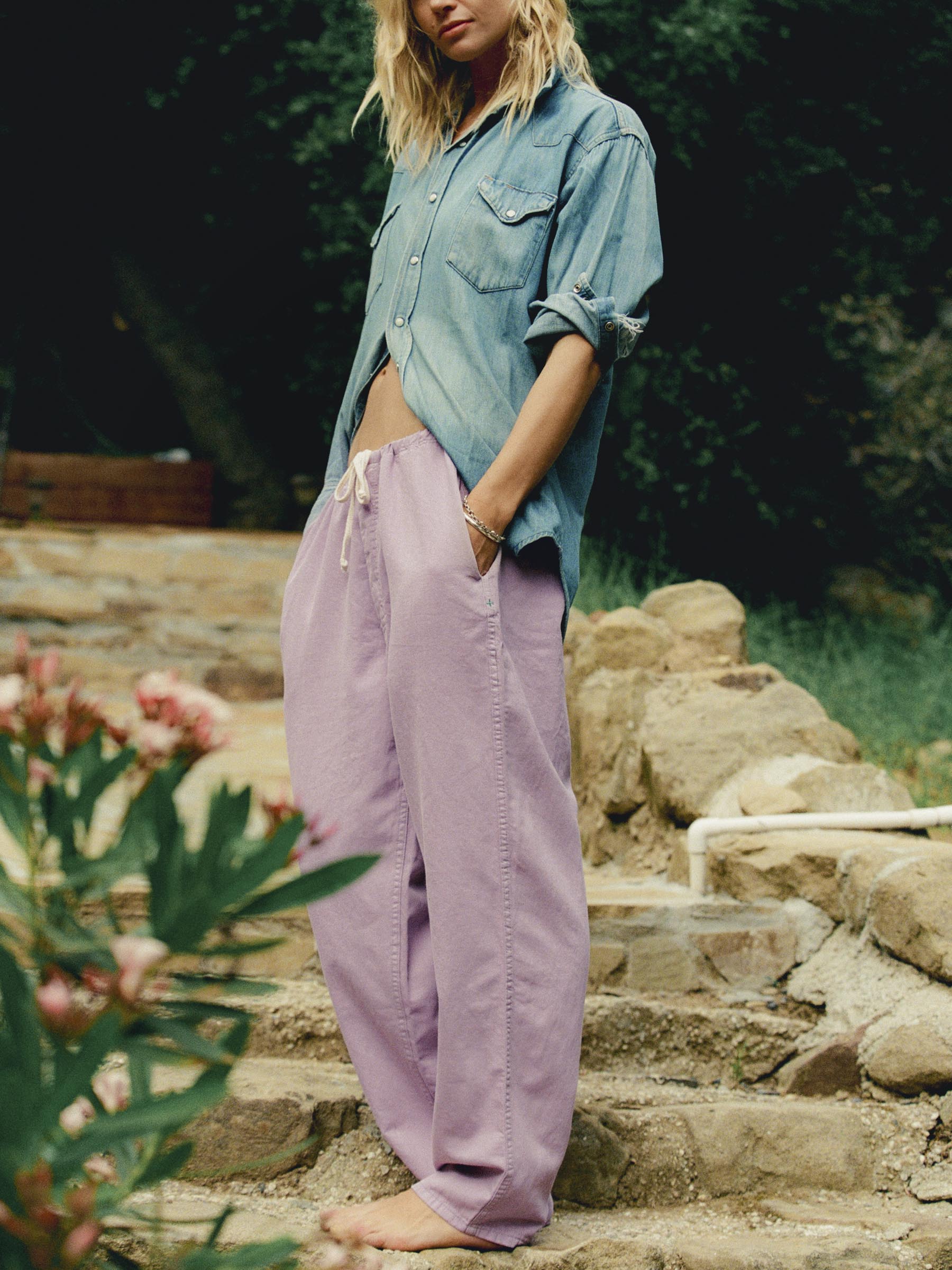 lounge pant in lilac - Image 5