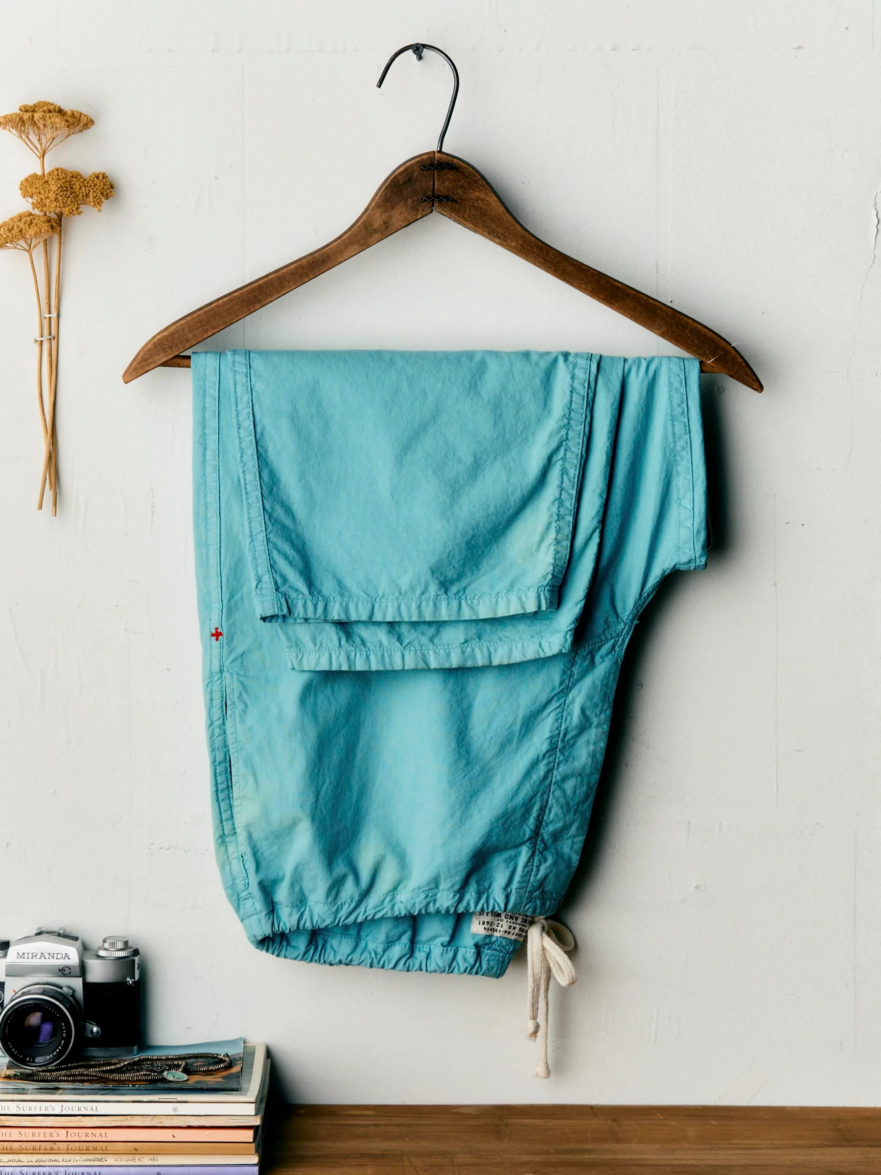 the lounge pant in aqua poplin - Image 2