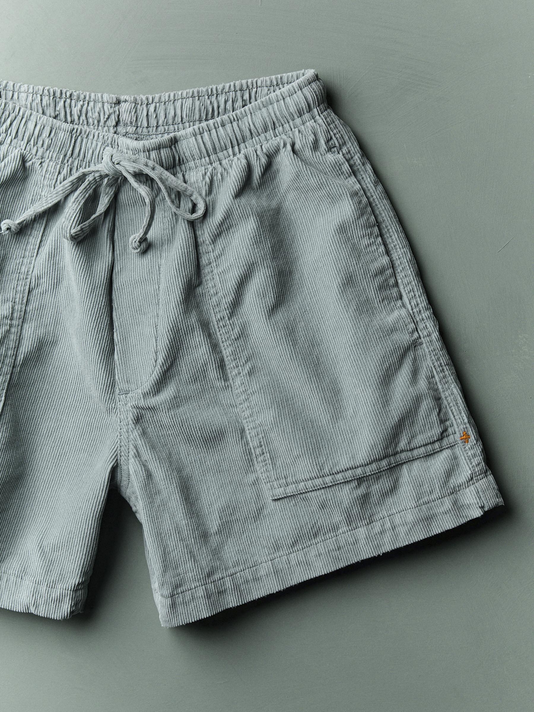 the lounge short in sunfaded blue cord - Image 2