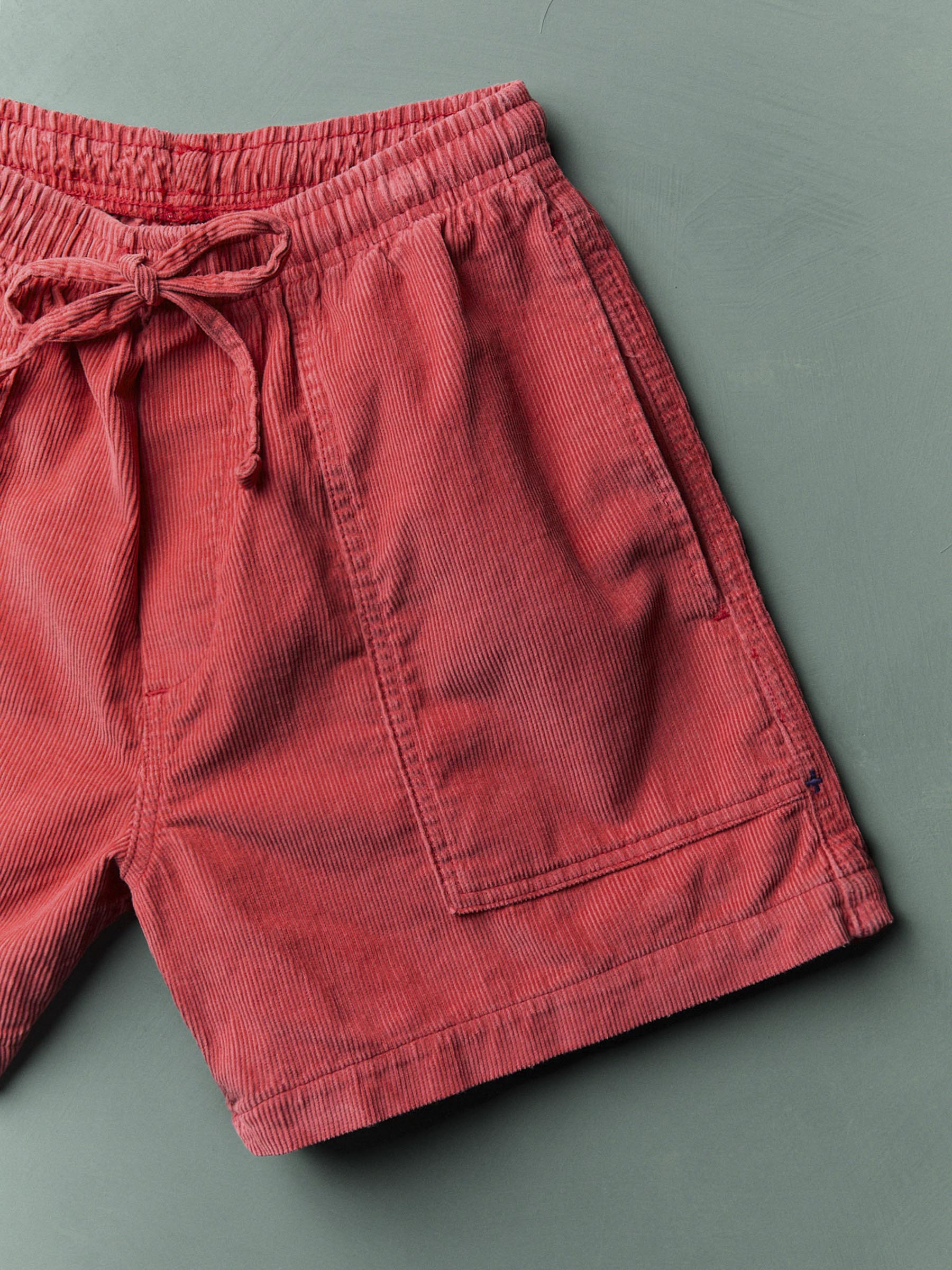 the lounge short in sunfaded red cord - Image 2