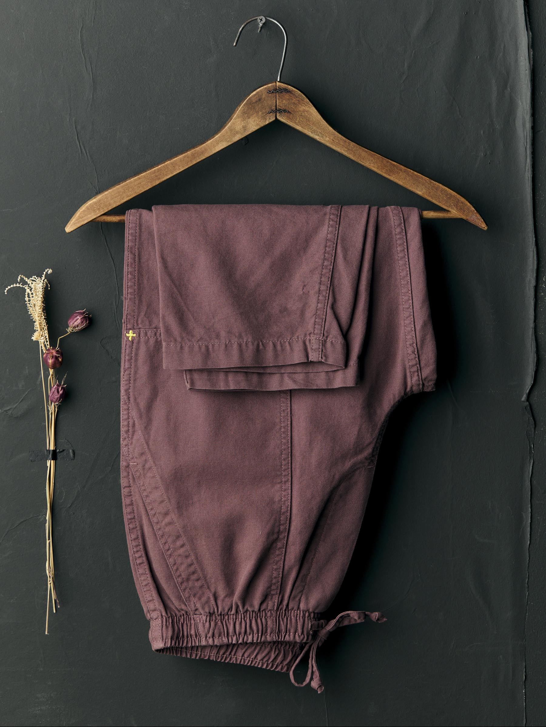 the ventura chore pant in dark mauve - Image 2