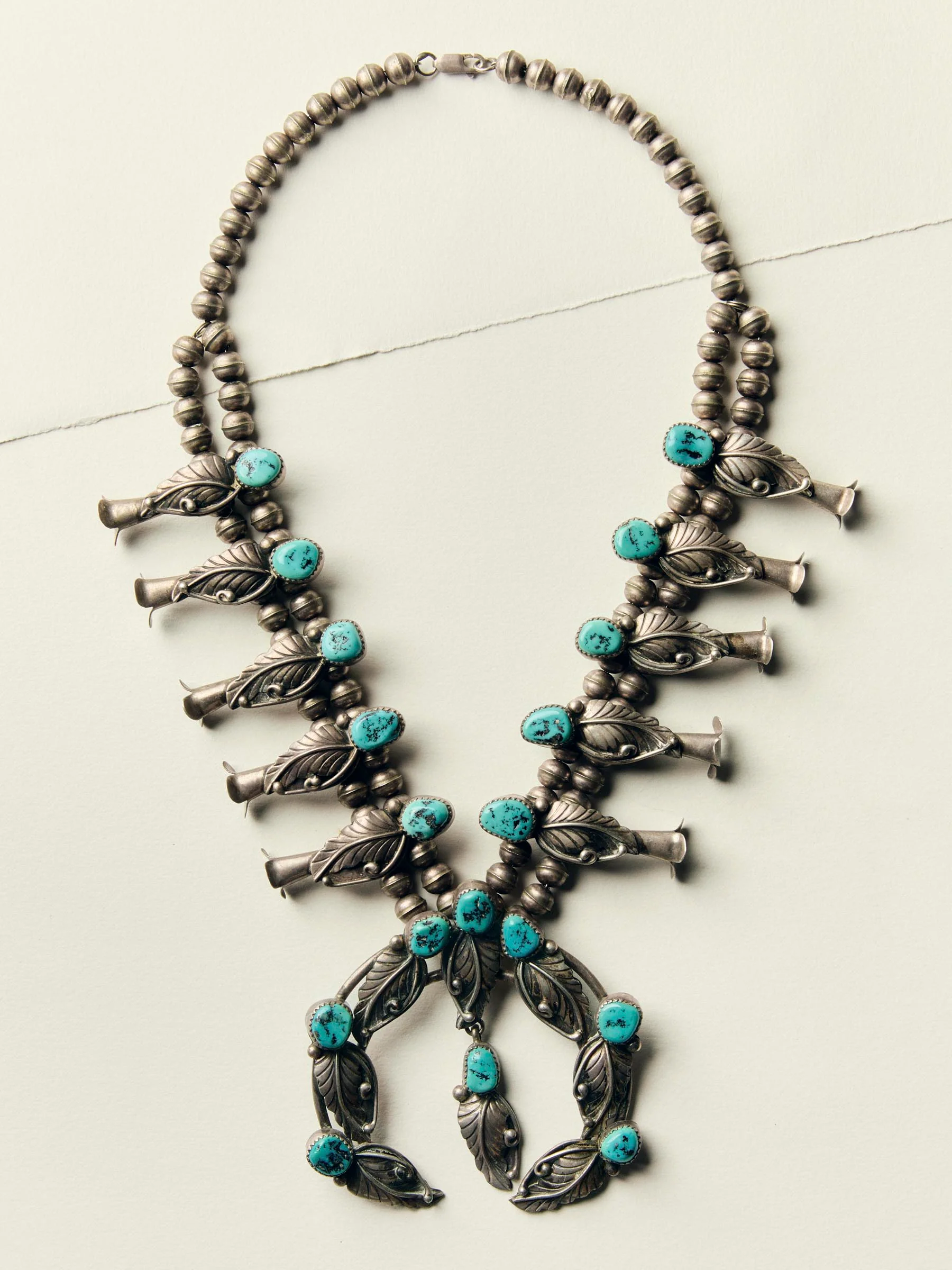 vintage navajo sterling squash blossom