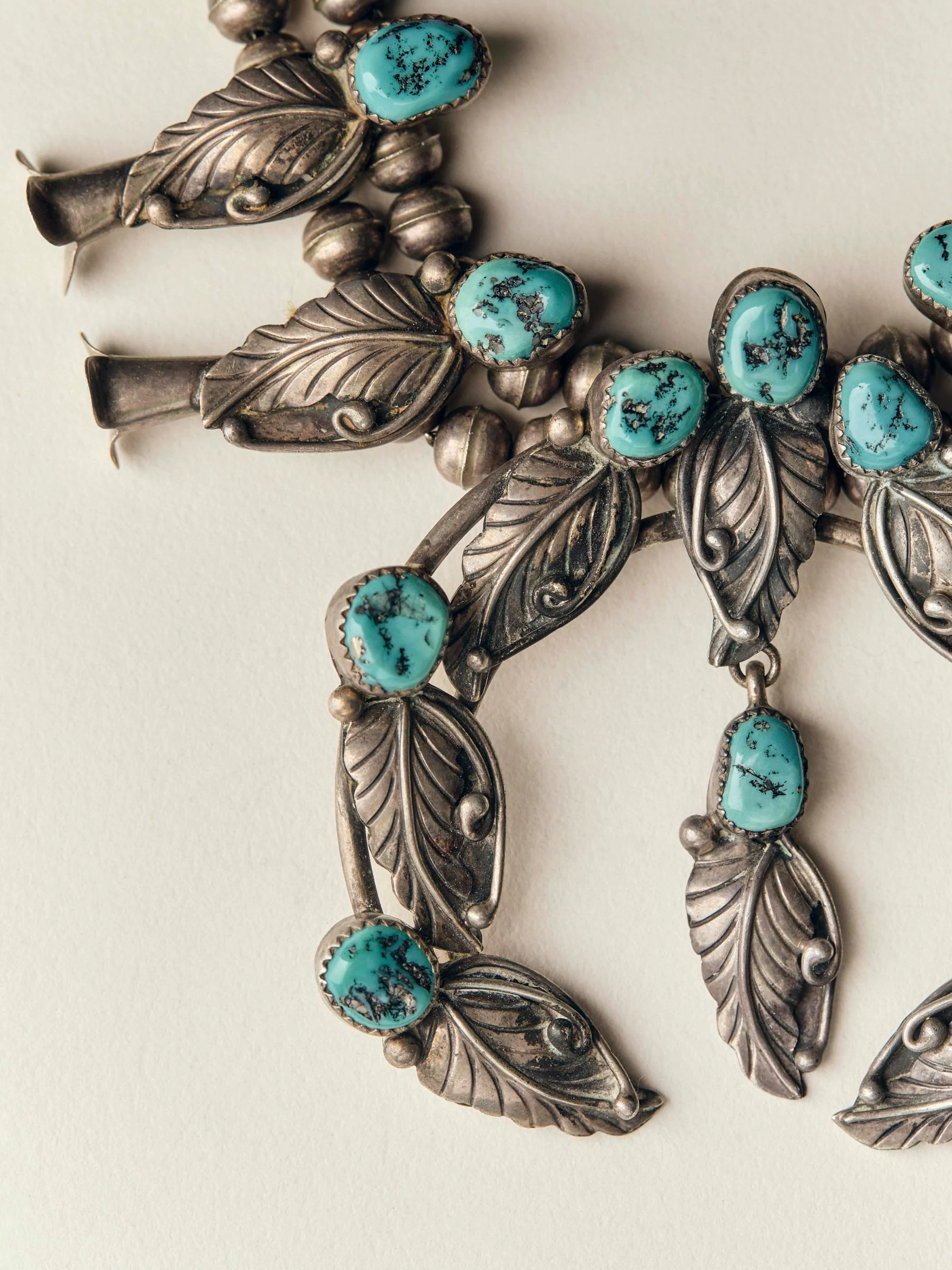 vintage navajo sterling squash blossom - Image 2