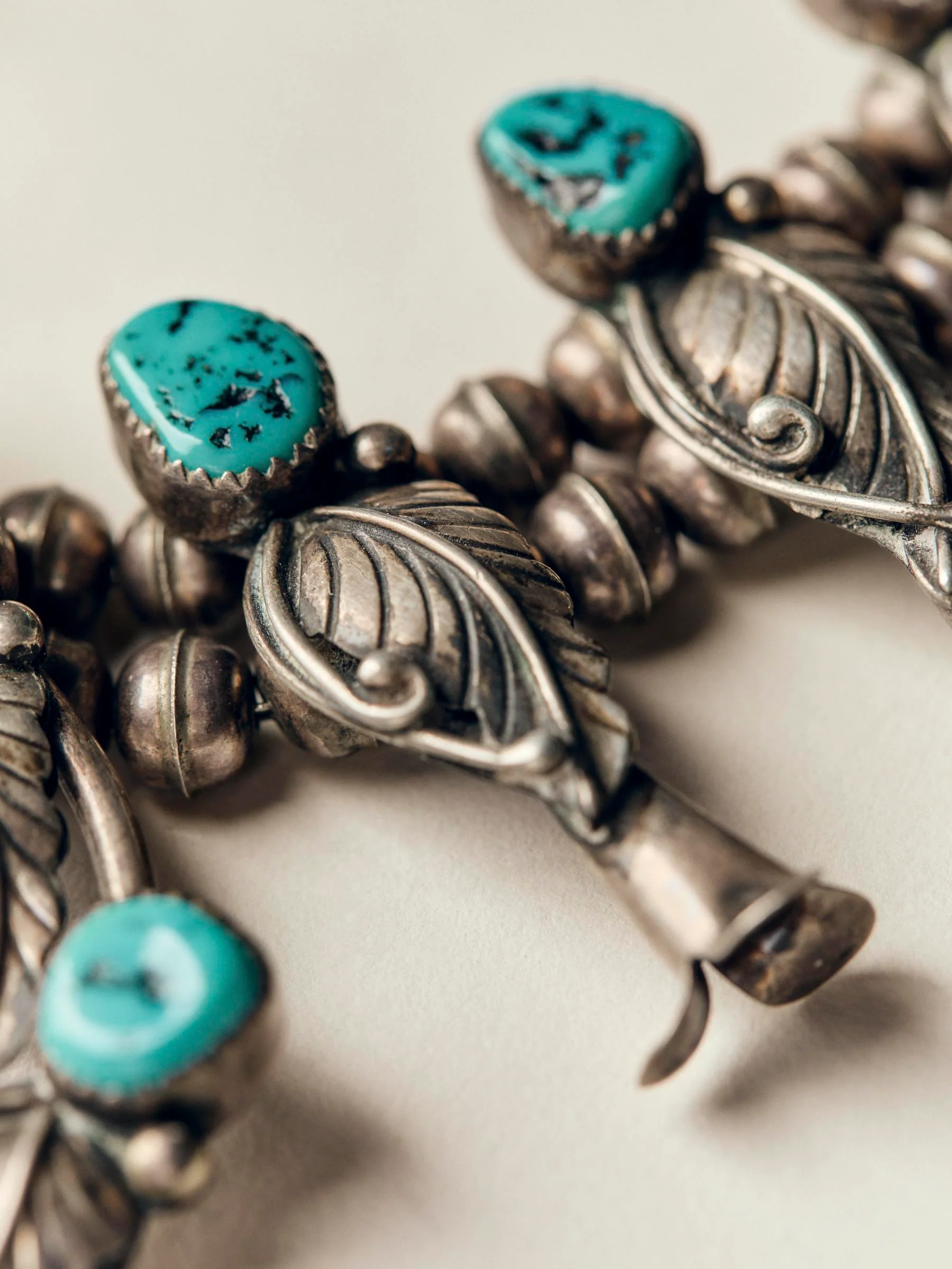 vintage navajo sterling squash blossom - Image 3